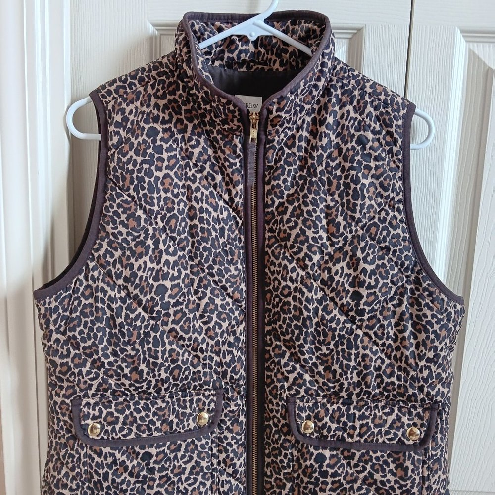 J Crew Leopard Vest